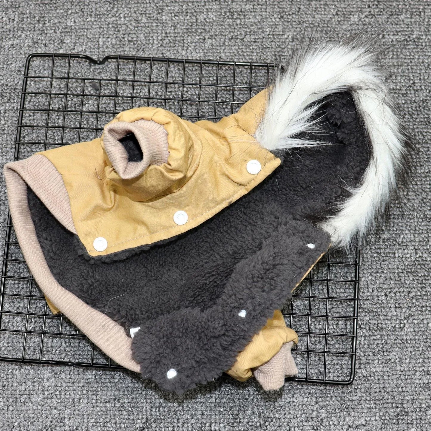 Dog Pet Winter Thickened Hiking Coat with Hooded Coat Soft and Comfortable Dog Coat Jacket Outdoor Sports Pet Clothing